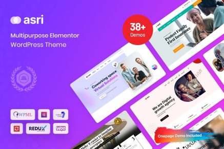 Asri - Multipurpose Elementor Wordpress Theme 1.1.3