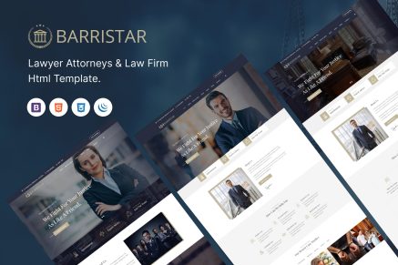 Barristar - Lawyer Attorneys And Law Html Template