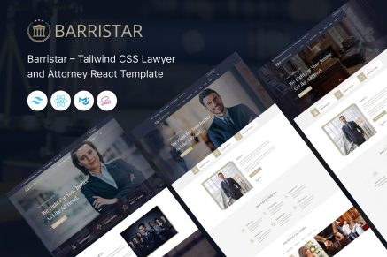 Barristar - Tailwind Css Lawyer React Template