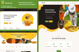 BeeBerry – Beekeeping and honey shop HTML template