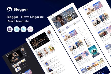 Bloggar - News Magazine React Template