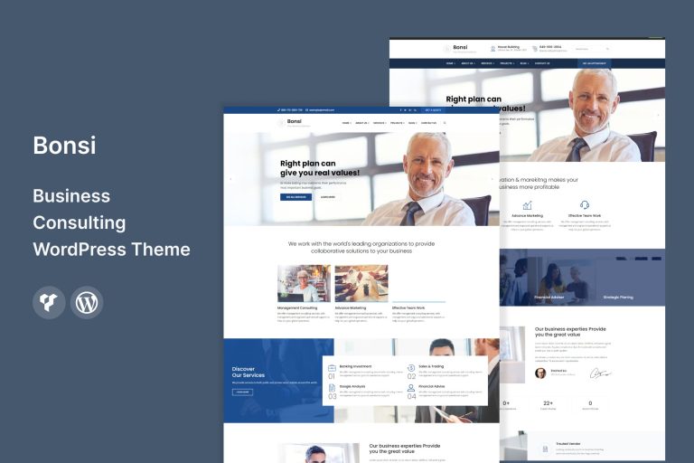 Bonsi – Business Consulting WordPress Theme