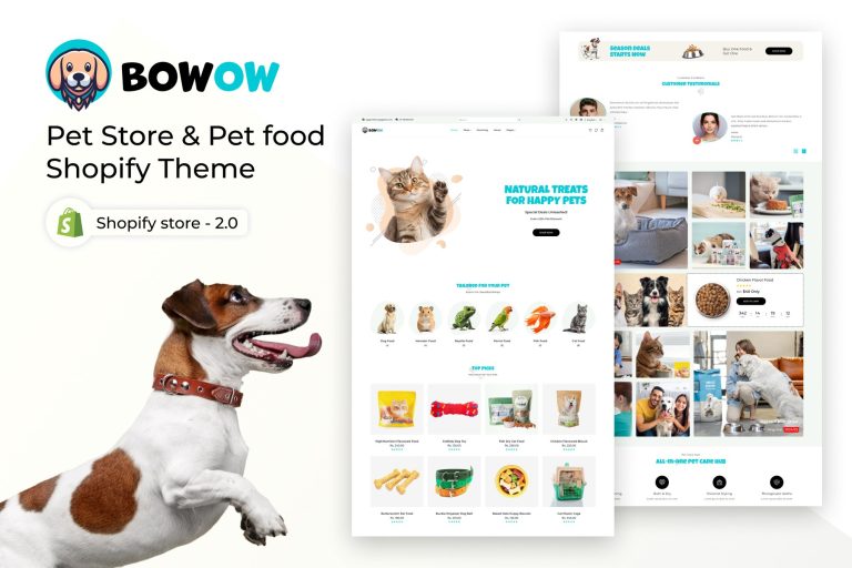 Bowow – Pet Care Services Elementor Template Kit