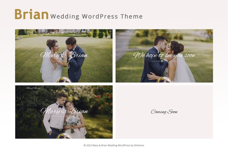 Brian – Wedding WordPress Theme