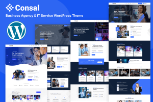 Consal – Business Agency & IT Service WordPress Theme