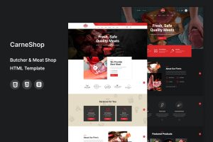 CarneShop – Butcher & Meat Shop HTML template