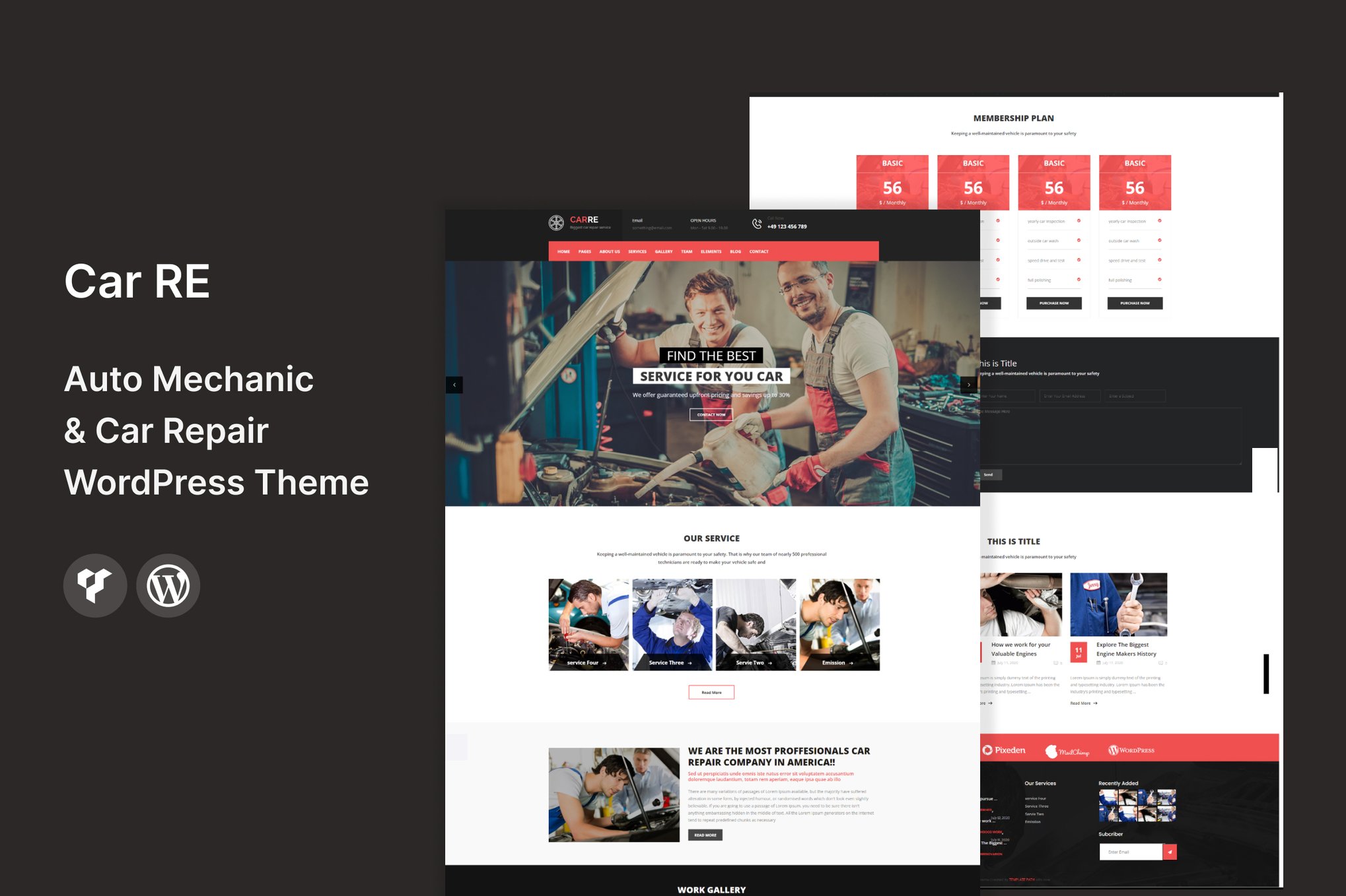 Carre - Auto Mechanic & Car Repair Wordpress Theme 2.8