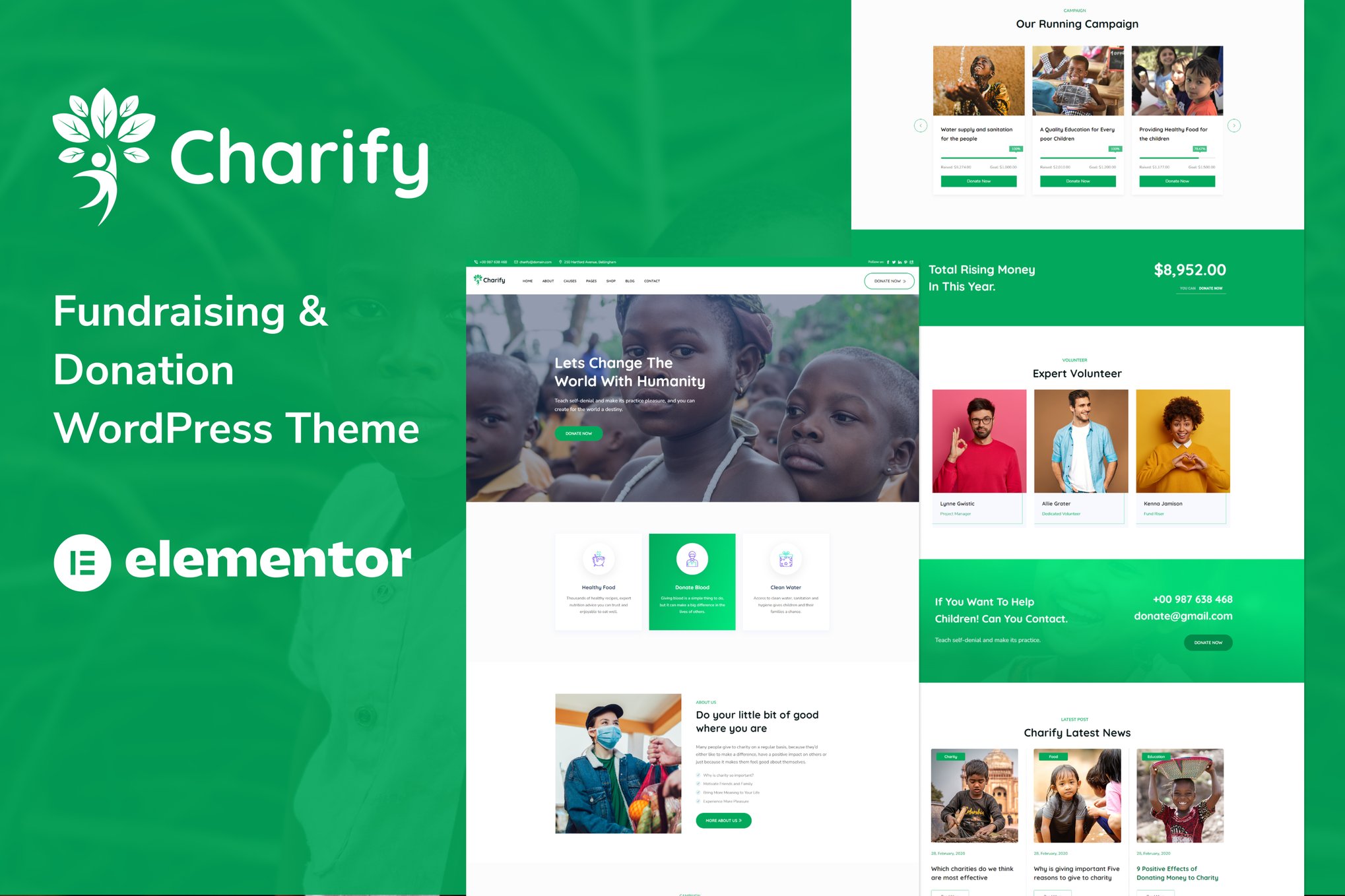 Charify - Fundraising & Donation Wordpress Theme 1.0.4
