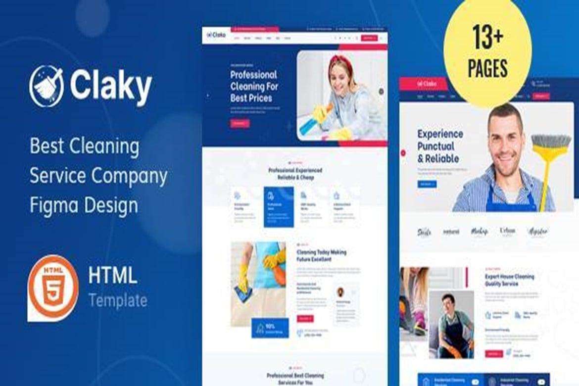 Claky - Cleaning Services Html Template
