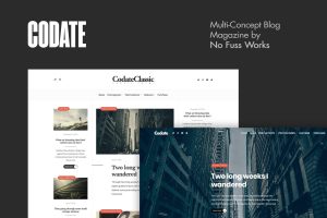 Codate – Modern Magazine and Blog WordPress Theme