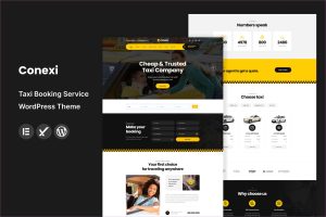 Conexi – Taxi Booking Service WordPress Theme