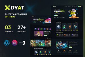 DYAT – eSports and Gaming NFT WordPress Theme