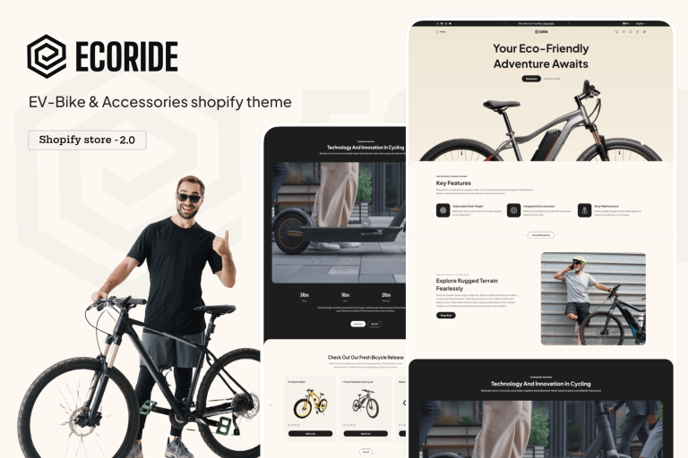 Ecoride | Ev Bike Single Product Shopify Theme