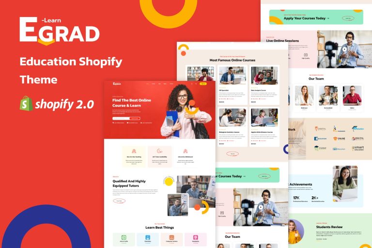 Egrad – Education Online Course Shopify Theme