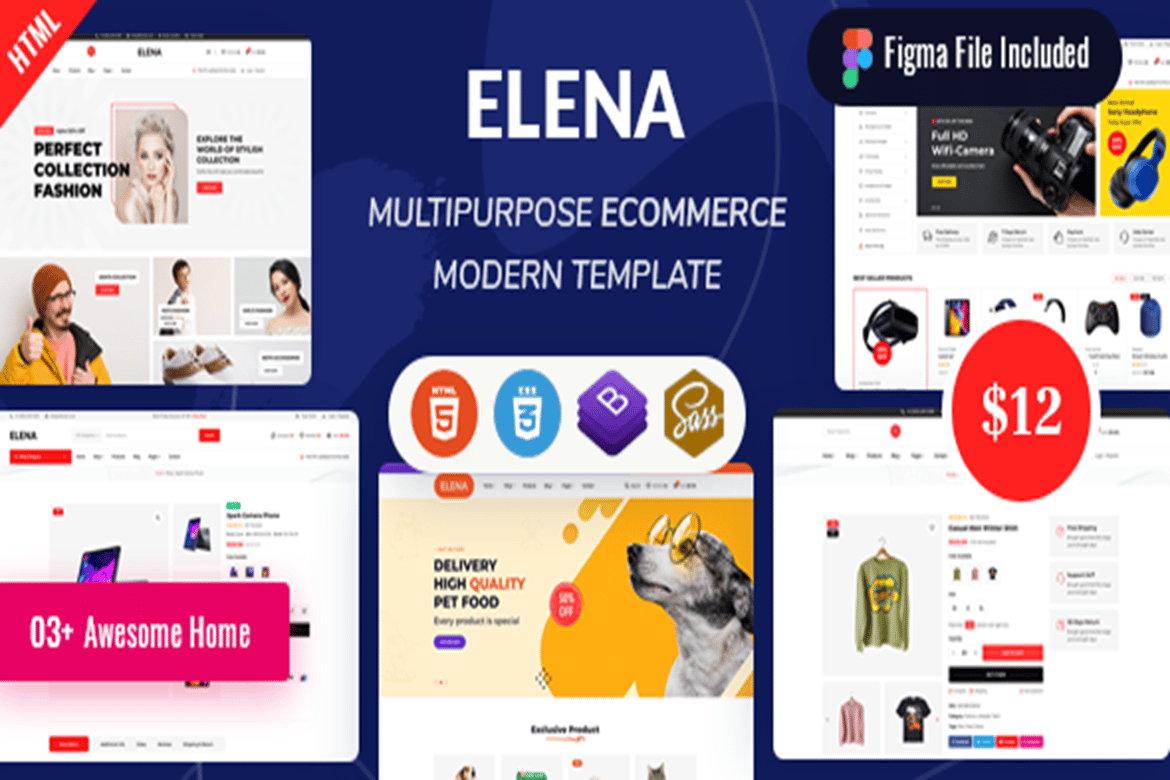 Elena - Multipurpose Ecommerce Html Template