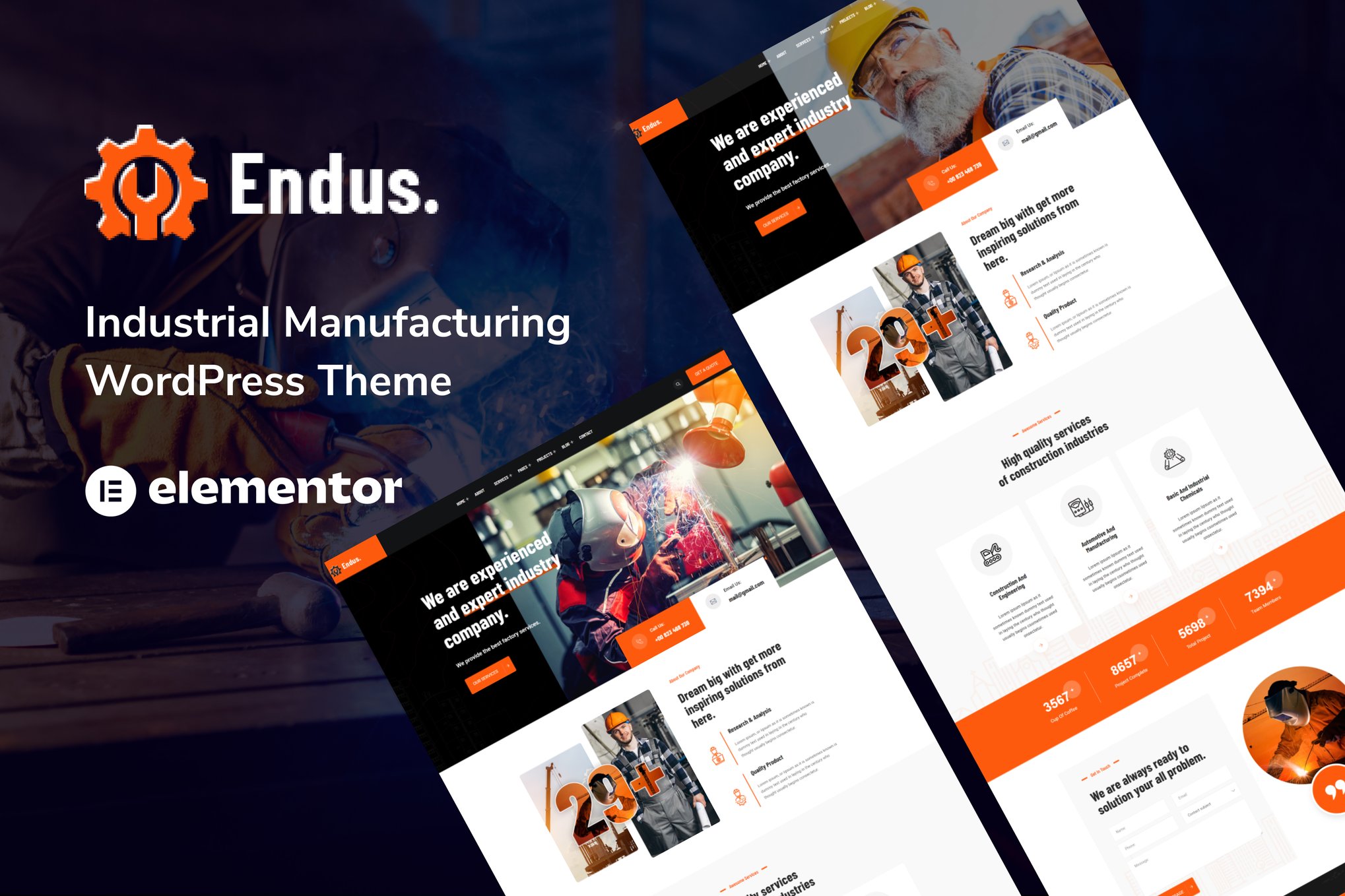 Endus - Industrial Manufacturing Wordpress Theme 1.0.1
