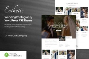 Esthetic – Wedding Photography FSE WordPress Theme