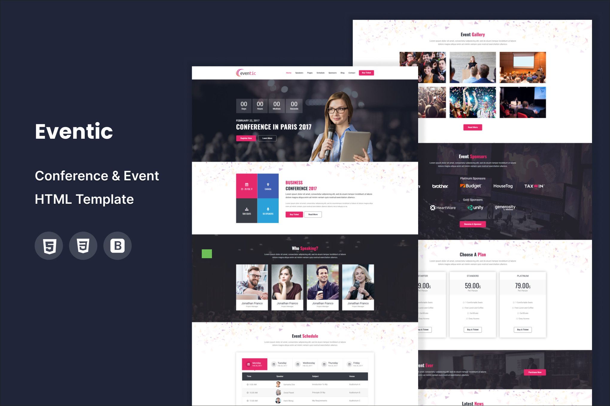Eventic - Conference & Event Html Template