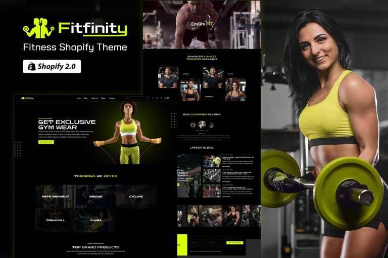 Fitfinity – Fitwear & Equipments Shopify Theme
