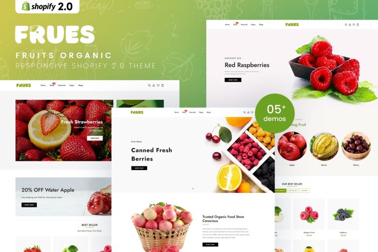 Frues – Fruits Organic Shopify 2.0 Theme