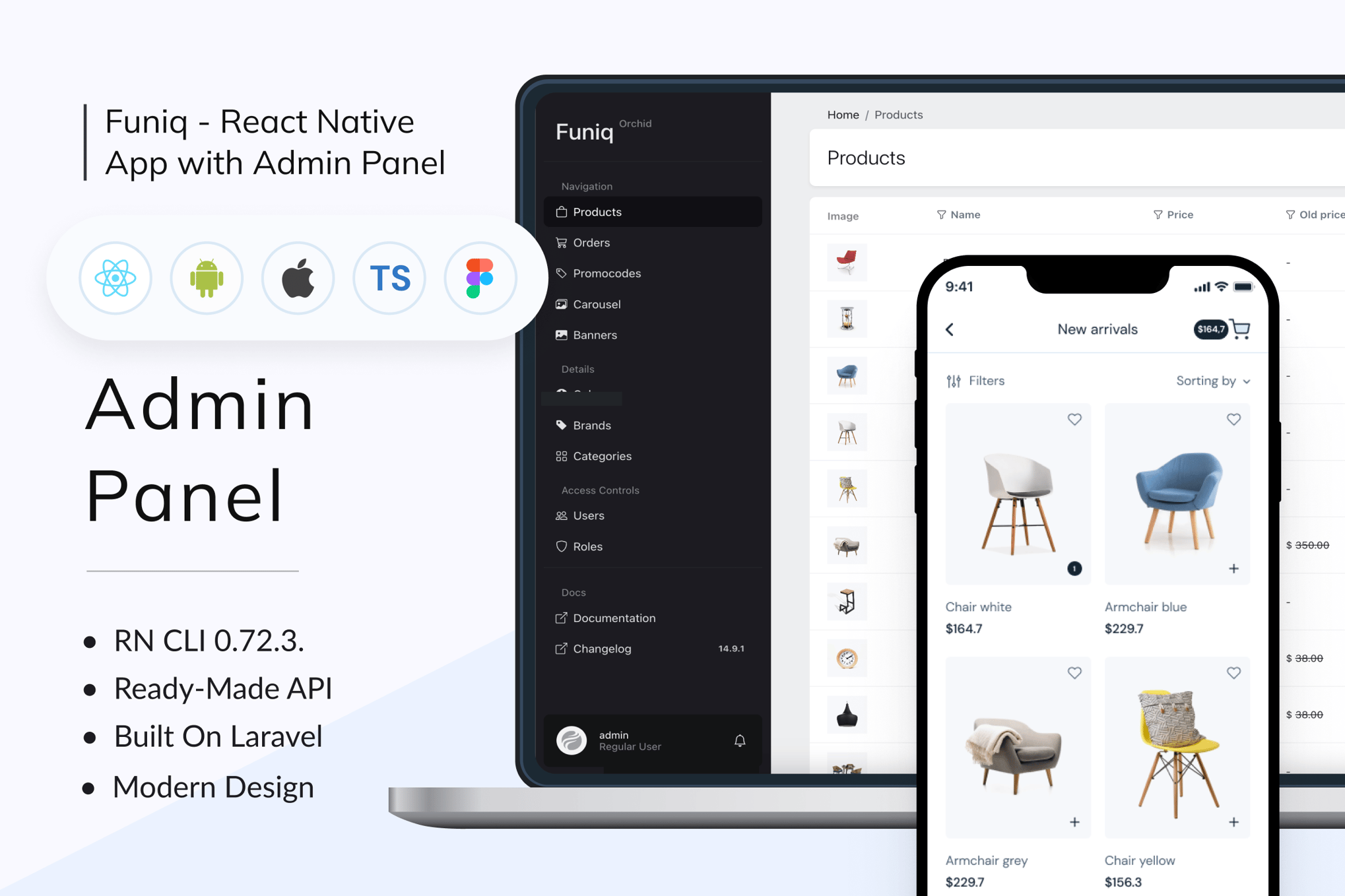 Funiq - Furniture Store App With Backend