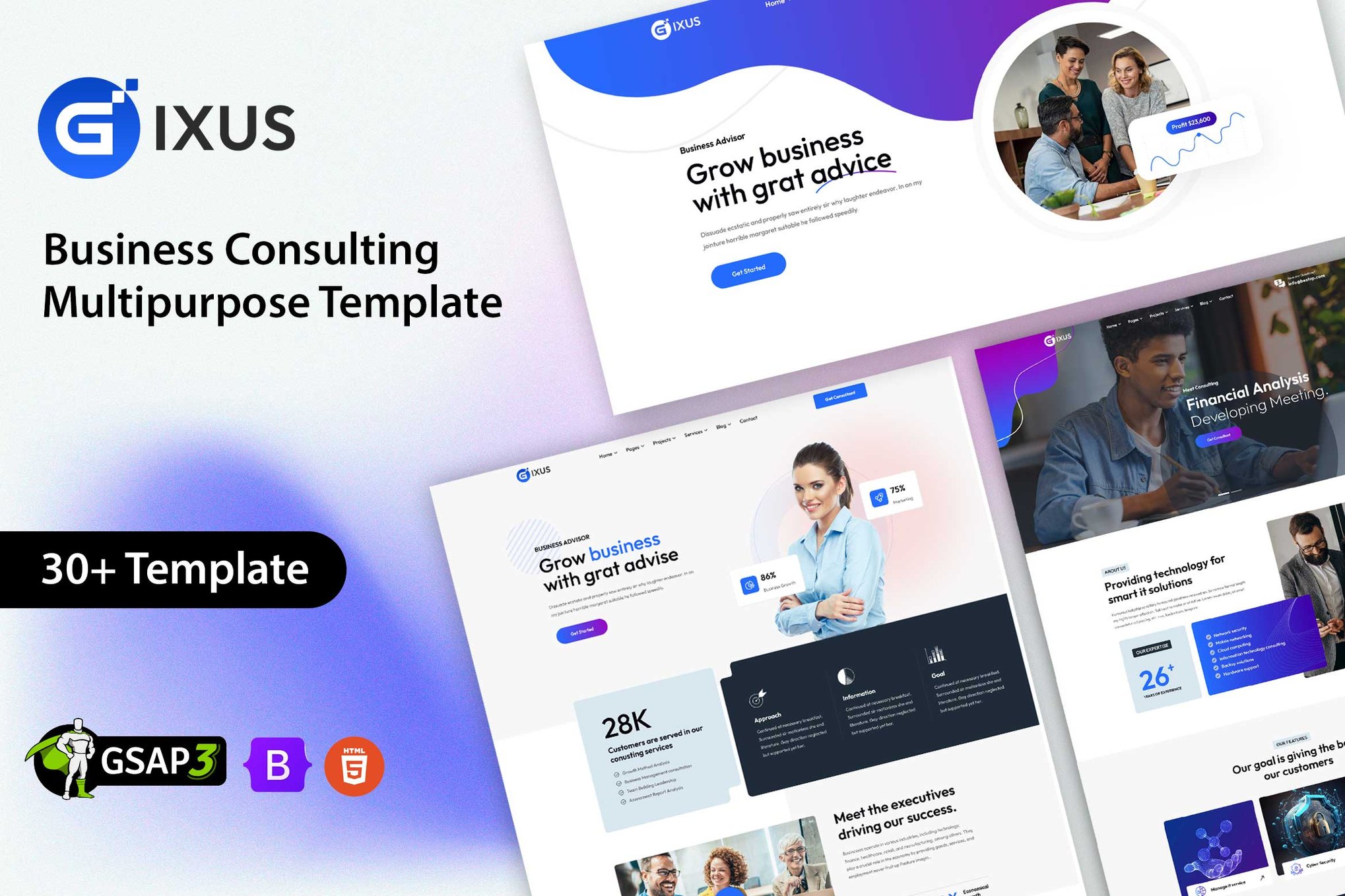 Gixus - Business Consulting Html Template
