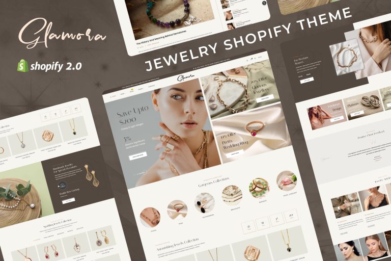 Glamora – Multipurpose Shopify Jewelry Store Theme