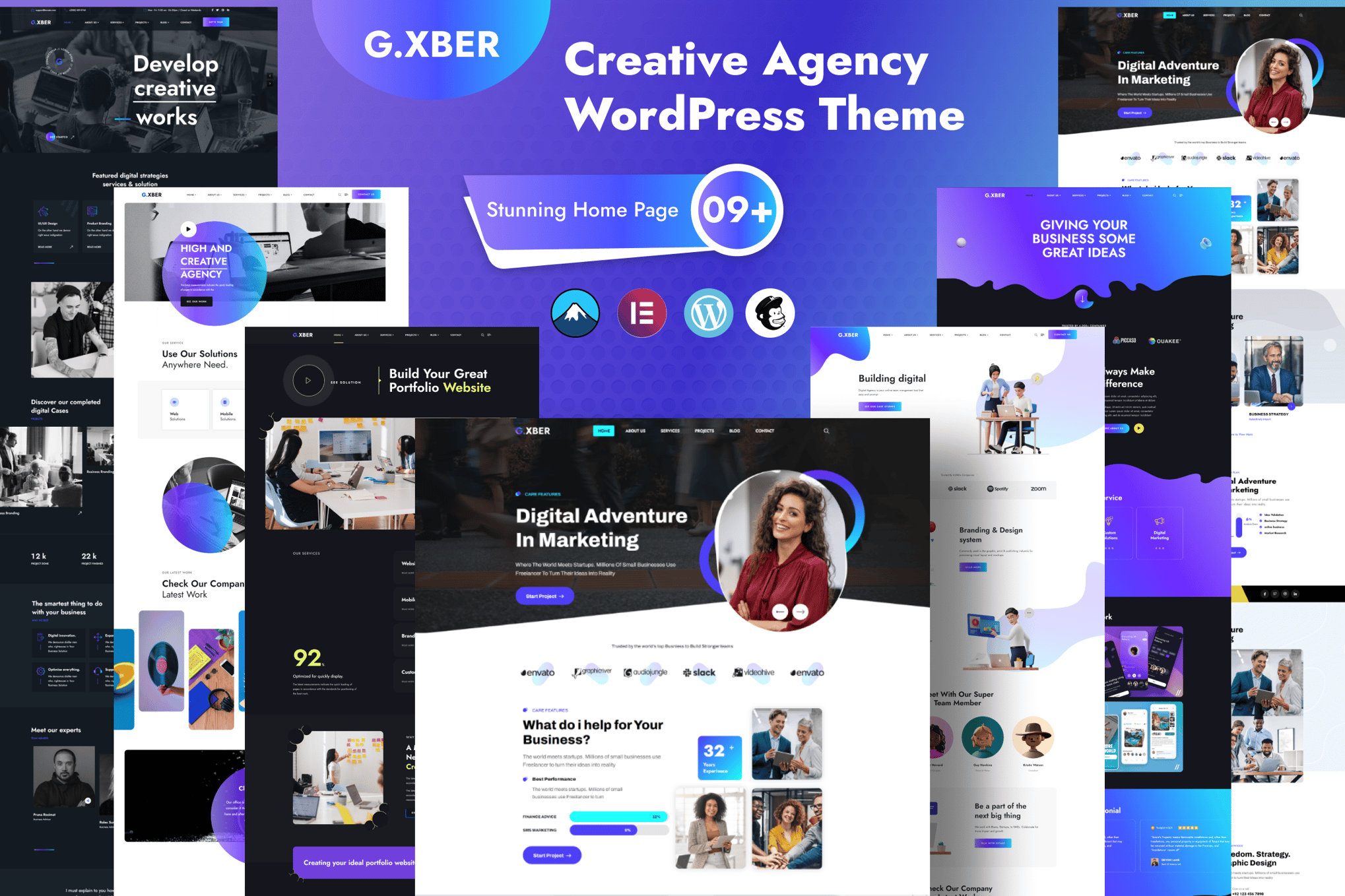 Gxber - Creative Agency Wordpress Theme 1.0.2