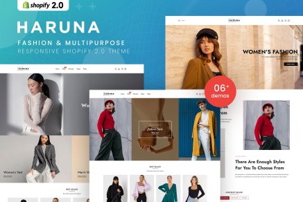 Haruna - Fashion & Multipurpose Shopify 2.0 Theme