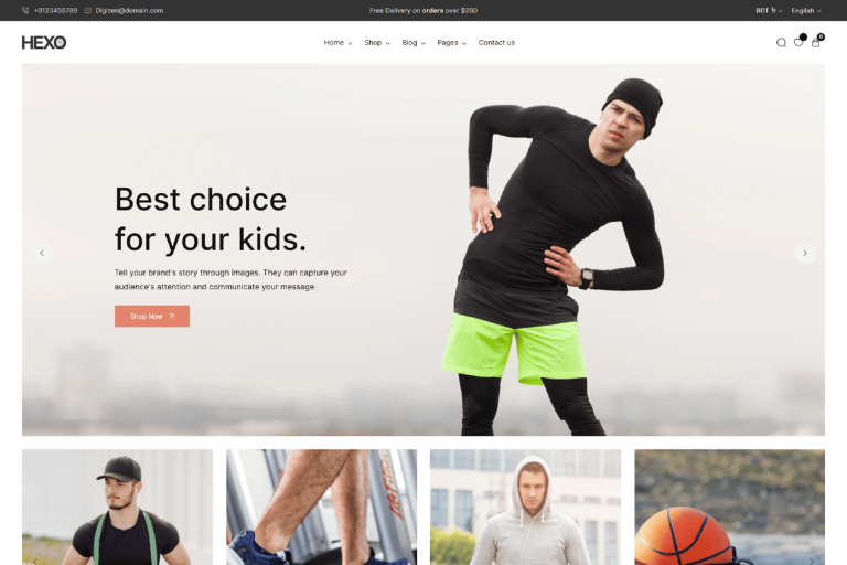 Hexo – Sportswear Shopify Theme 2.0