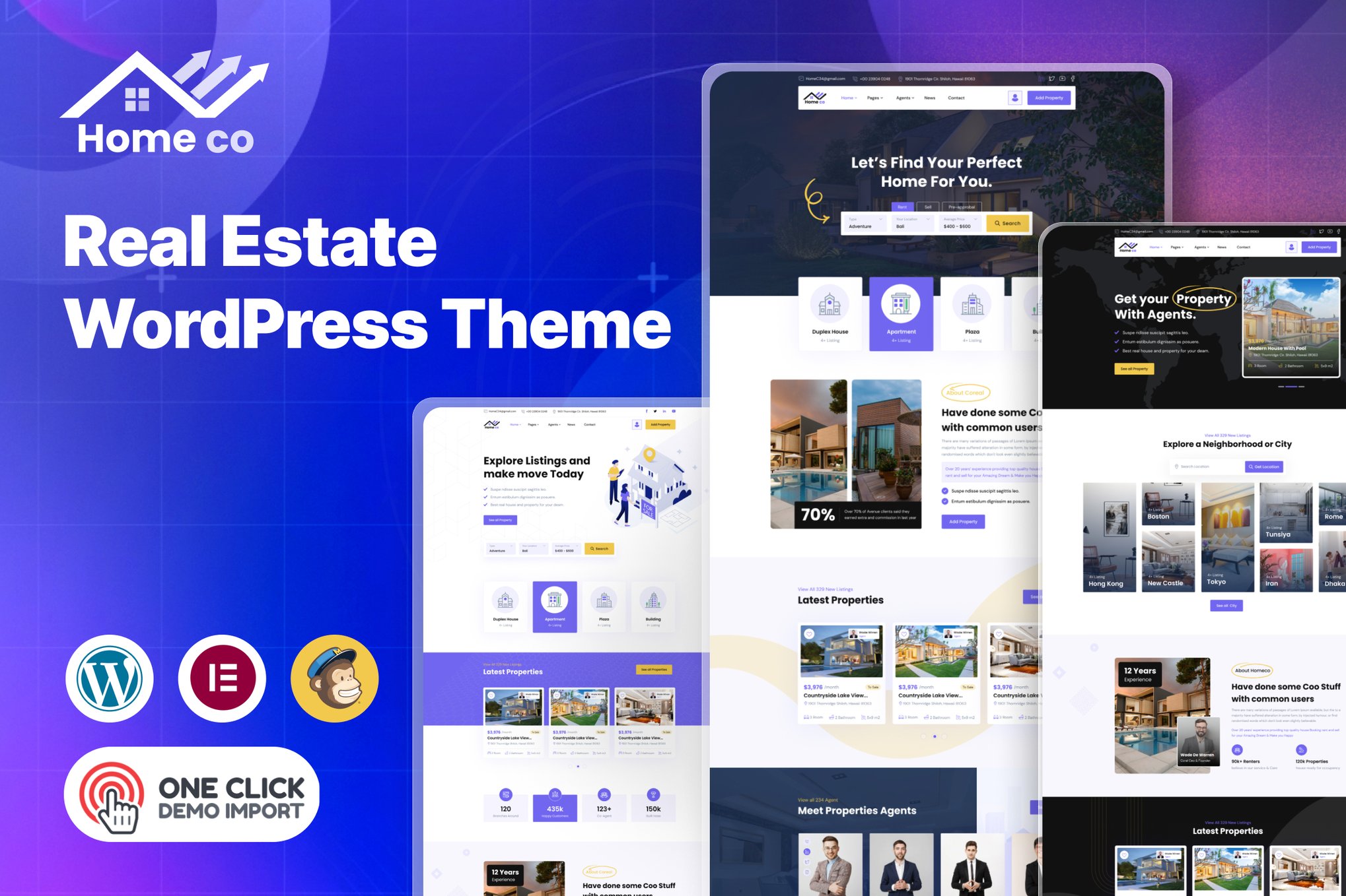 Homeco - Real Estate Listing Wordpress Theme 2.0.0