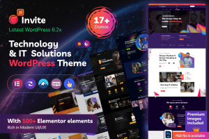 Invite – IT Solutions & Technology WordPress Theme