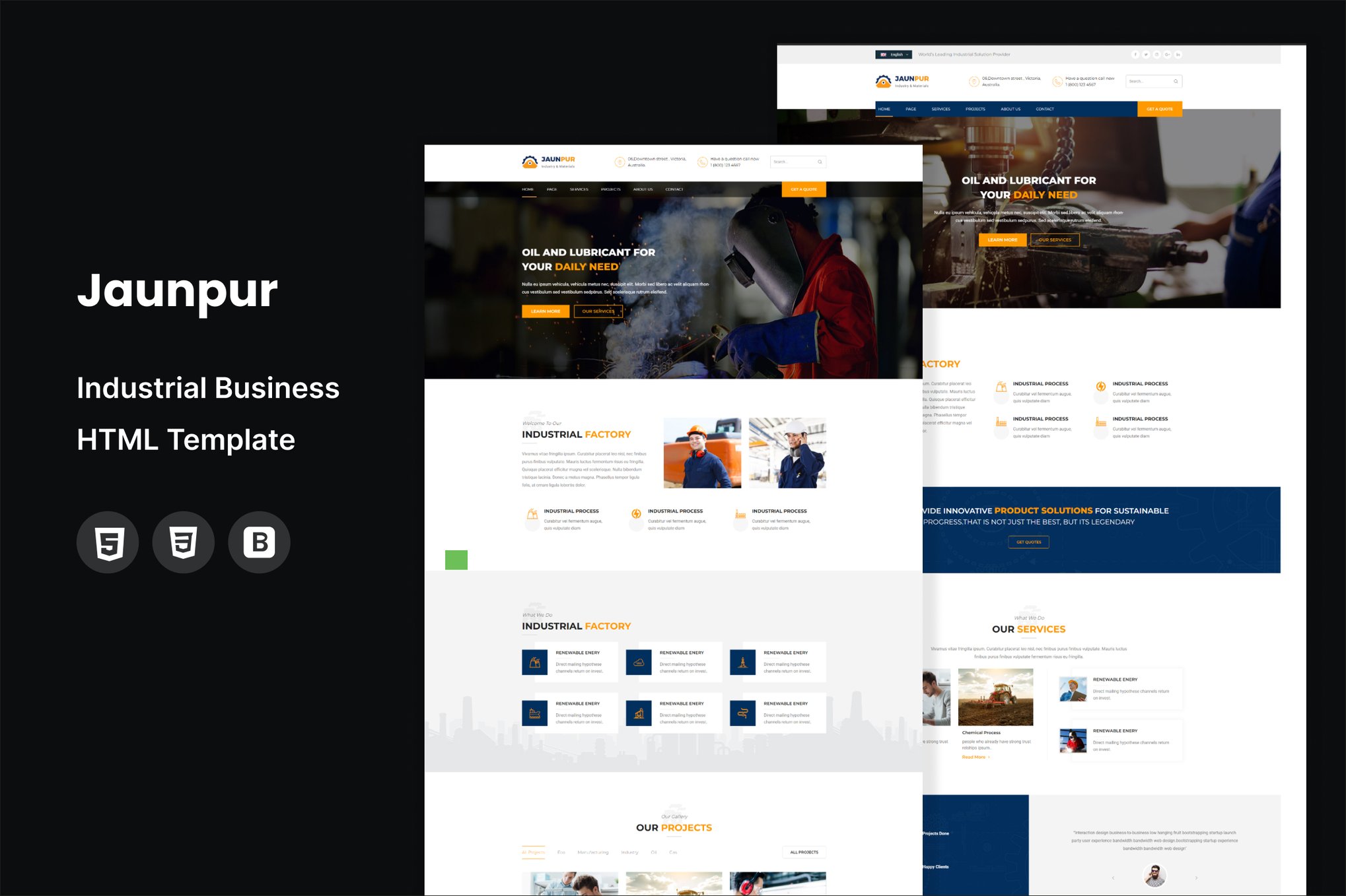 Jaunpur - Industrial Business Html Template