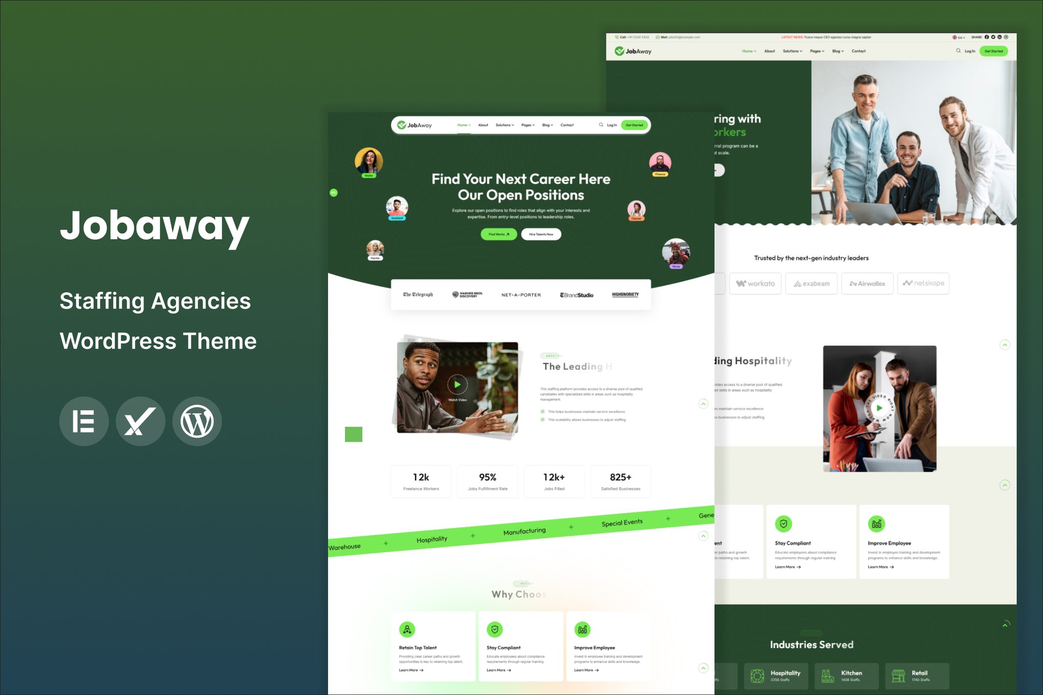 Jobaway - Staffing Agencies Wordpress Theme 1.2