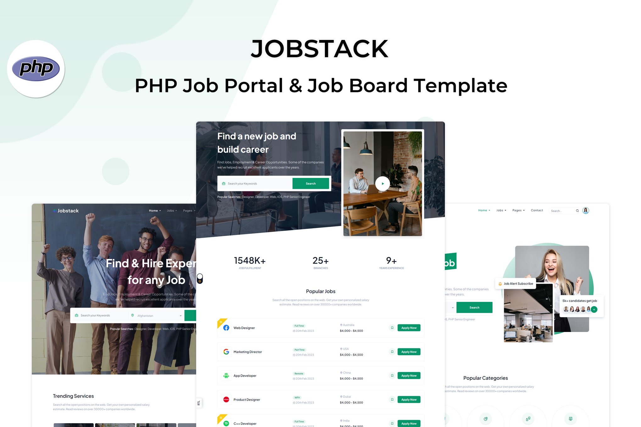 Jobstack - Php Job Portal & Job Board Template