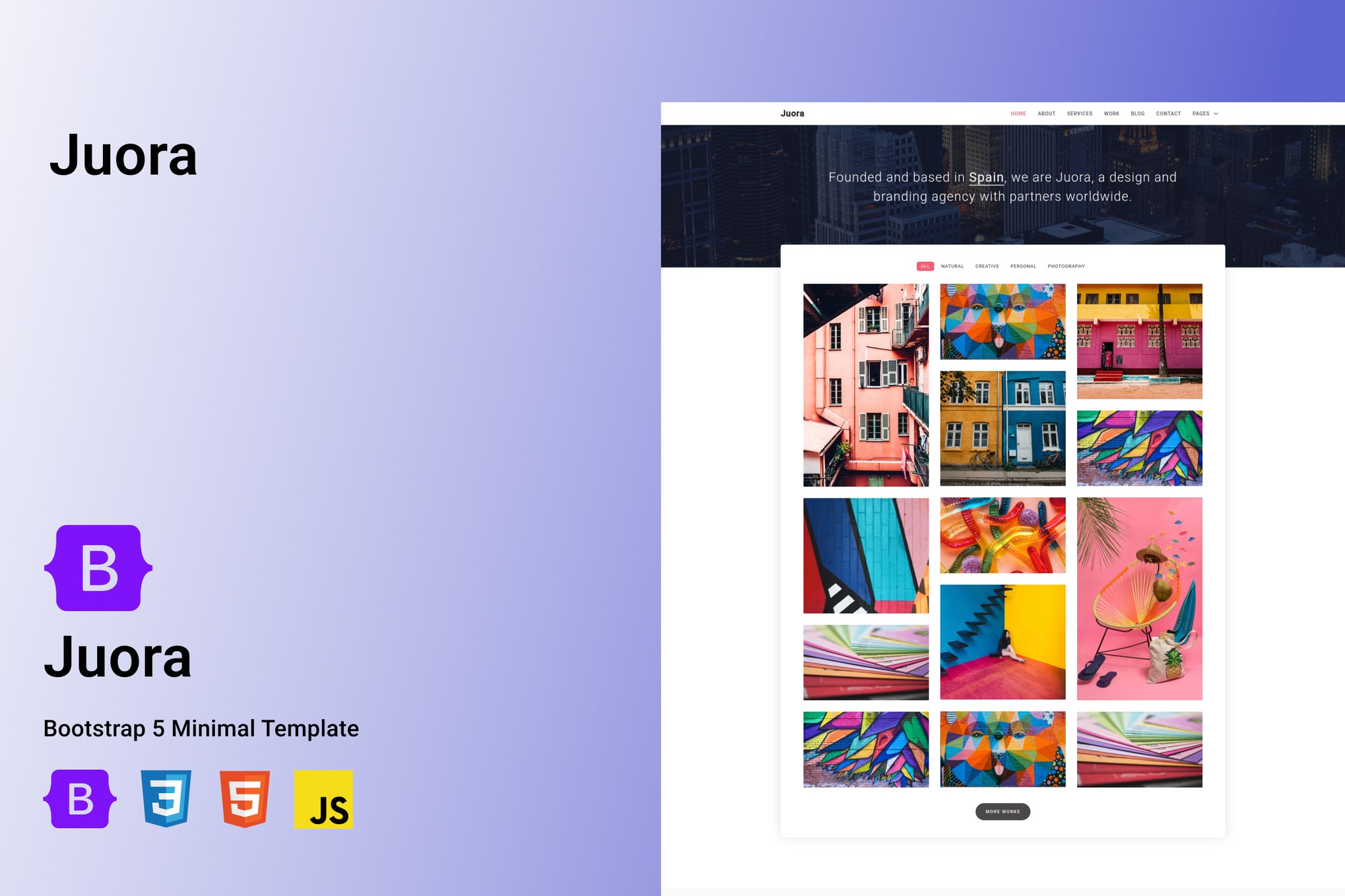 Juora - Minimal Html5 Template