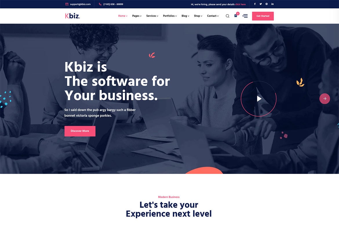 Kbiz - Business And Corporate Wordpress Theme 1.0.8