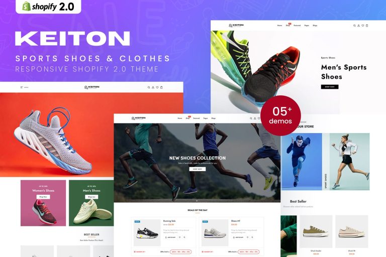Keiton – Sports Shoes & Clothes Shopify 2.0 Theme