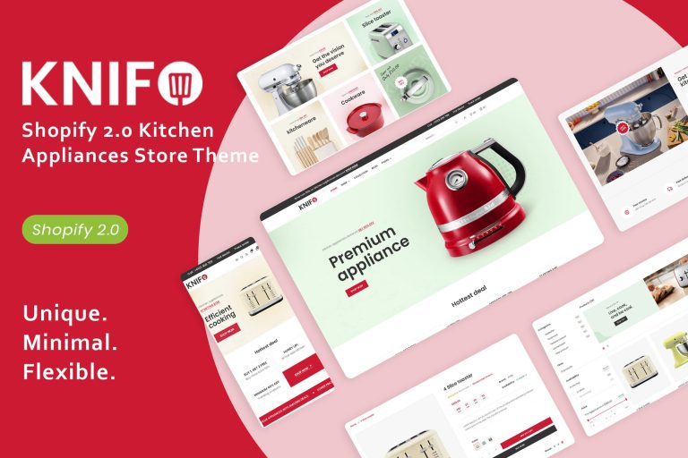 Knifo – Kitchen Appliances Shopify Store Theme