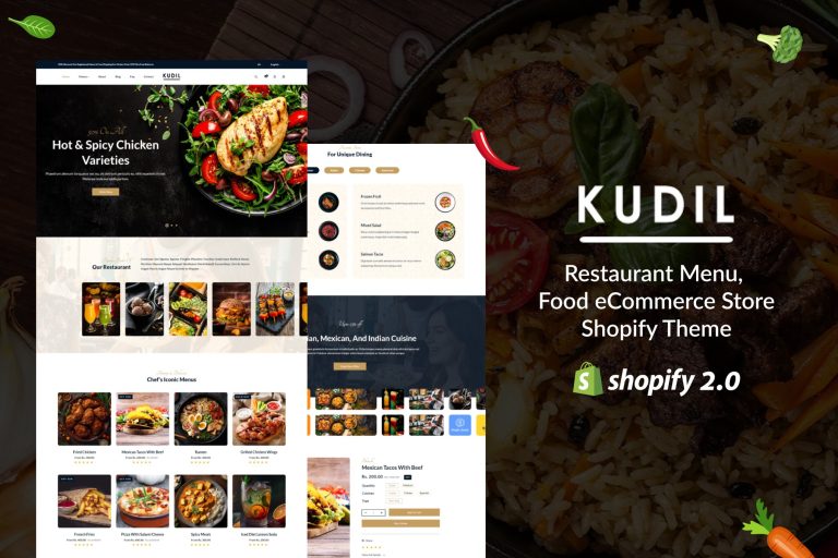 Kudil – Restaurant Menu, Food Ecommerce Store Shop