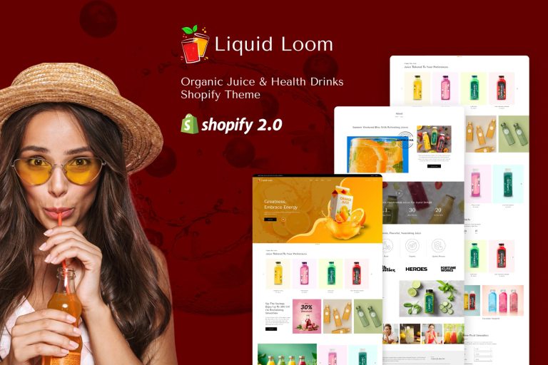 Liquid Loom – Health Drinks & Juice Shopify Theme