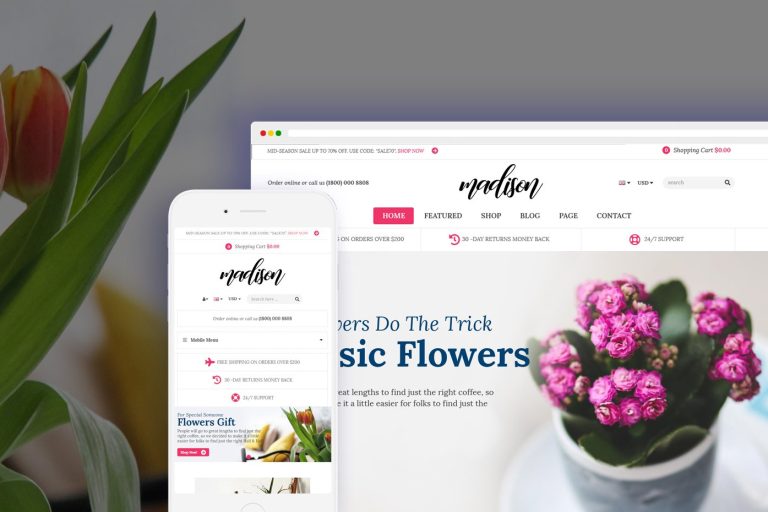 Madison – Flower, Plant, Natural Shopify Theme