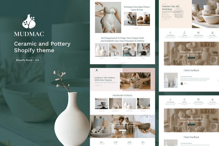 Mudmac – Ceramic And Pottery Shopify Theme