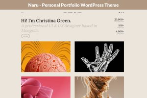 Naru – Personal Portfolio WordPress Theme
