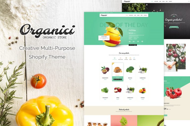 Organici | Creative Multi-Purpose Shopify Theme