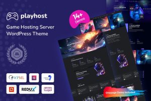 Playhost – Game Hosting Server WordPress Theme