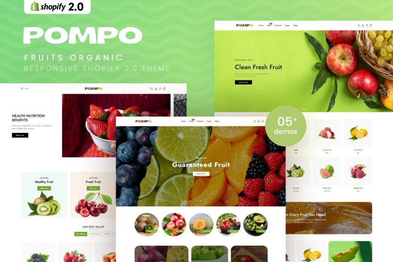 Pompo – Fruits Organic Shopify 2.0 Theme