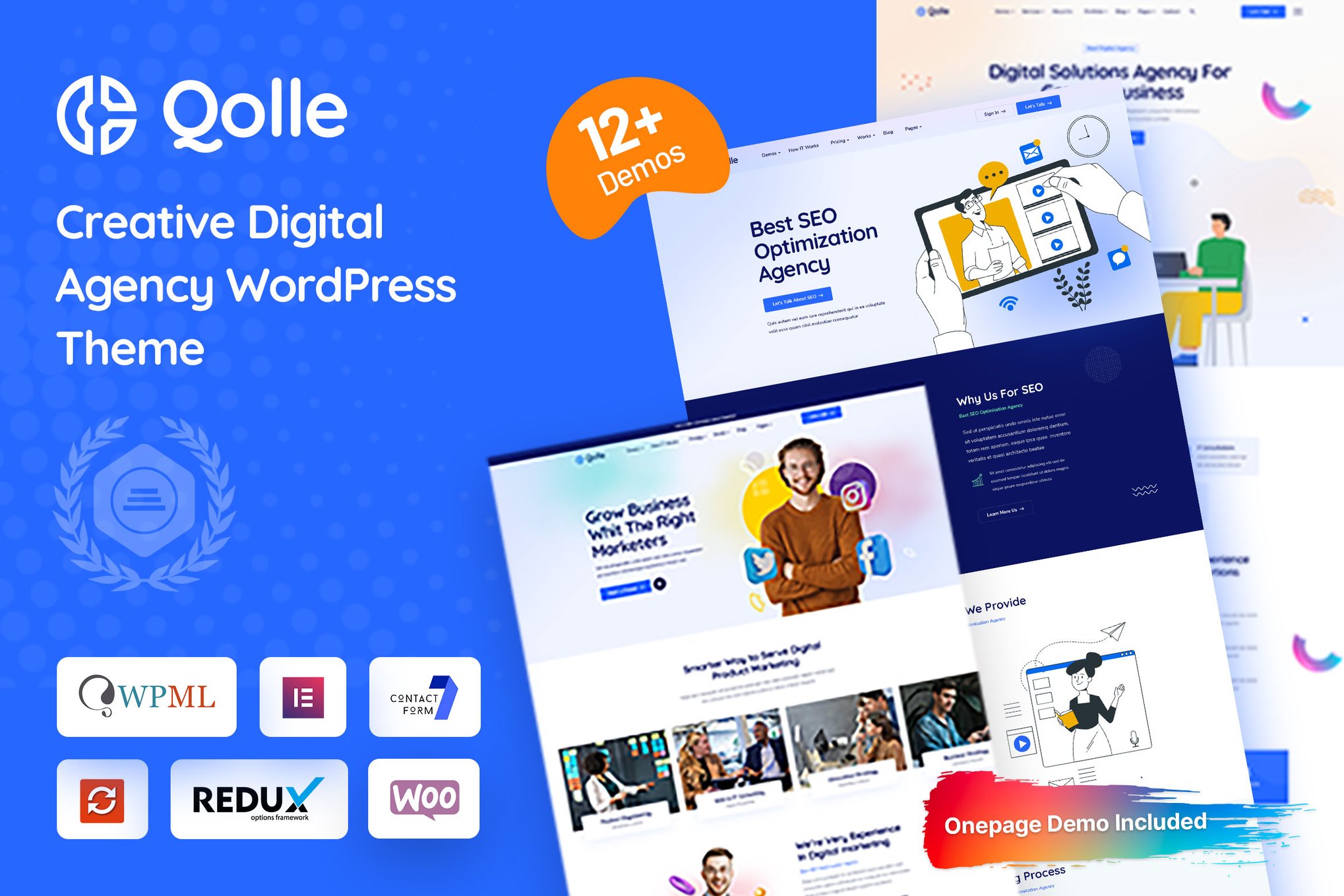 Qolle - Digital Marketing Agency Wordpress Theme 1.0.4