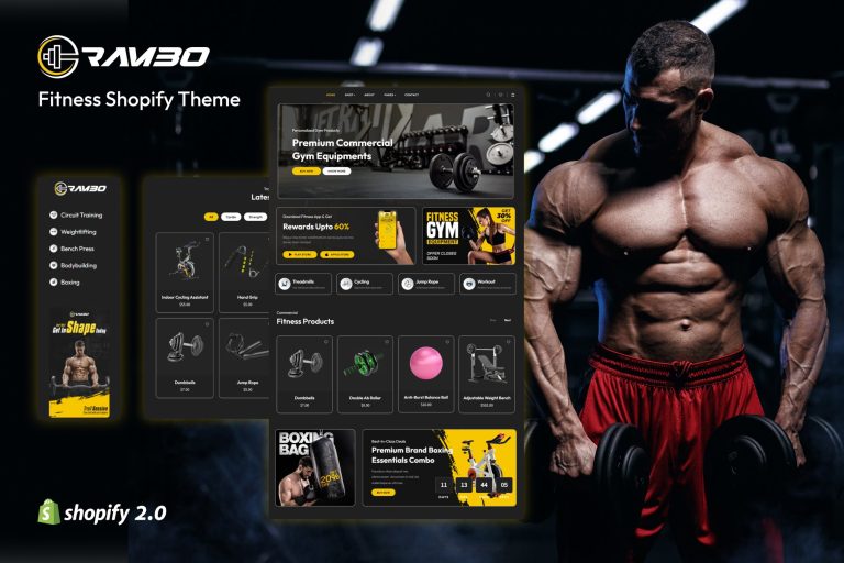 Rambo – Fitness & Gym Products Shopify Theme