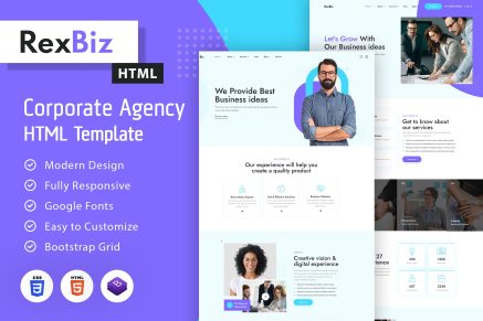 Rexbiz | Corporate Agency HTML Template